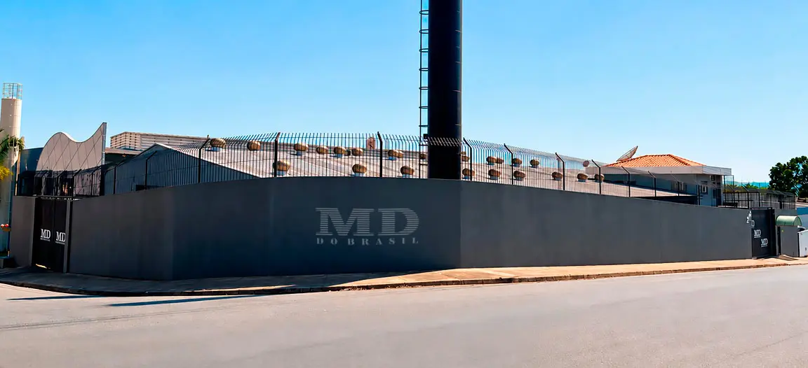 Fachada da unidade da MD do Brasil em Americana, São Paulo