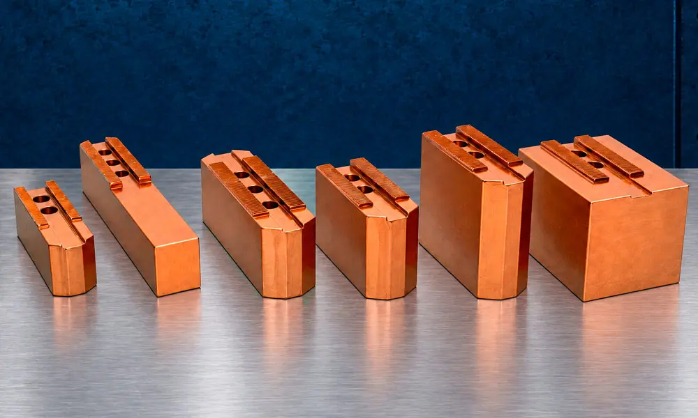Linha de castanhas moles especiais para placas hidráulicas e pneumáticas