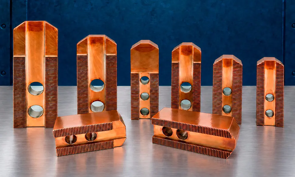 Linha de castanhas moles para placas hidráulicas e pneumáticas