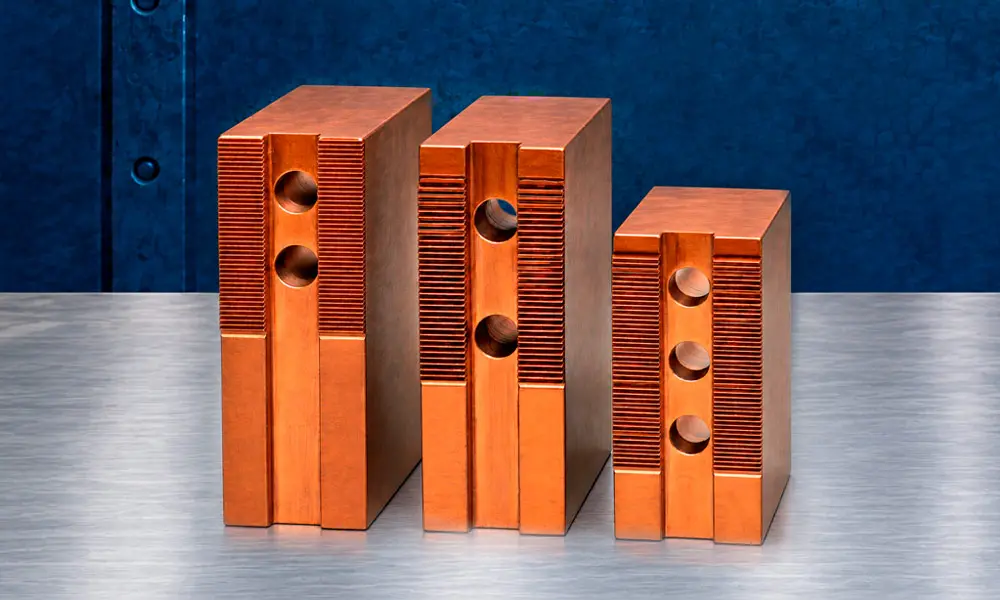 Castanhas moles para placas hidráulicas com diâmetro de 380 a 800 mm